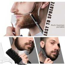 050White Barber Pencil For Lineup Magic Hairline Beard Guide Shaping Pencils Barber Chalk For Design Hairline Razor Trace Barber Pencils Set With Sharpener Ruler Brush For Men-1 - 4 Colors - View 5