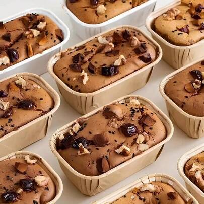 5/50/100pcs Mini Toast Cake Paper Cups - Grease-Proof Liners, Suitable For Baking Muffins, Cupcakes And Breads, Can Be Used To Make Cupcakes, Muffins, Etc. - Non-Stick, Easy To Clean, Reusable And Durable Kraft Paper Toast Molds, Suitable For Commercial Kitchens, Bakeries, Parties, Weddings, Birthdays, Baking Accessories, Wedding Dessert Stands, Party Baking Supplies