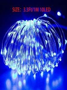 1PC LED Battery Box Copper Light String, Battery Powered, Suitable For Parties, Birthdays, Valentine's Day, Weddings, Anniversaries, Halloween, Christmas, Easter Decorative Atmosphere LED Light String Christmas Decoration XMAS Decor Christmas Tree Gift Decor Thanksgiving Wedding Home Decor Home Decor Fall Decor Autumn Decor Birthday Decorations For Gifts Party Supplies Indoor Outdoor Garden Holiday Festival Decor Halloween Decor Wall Decor Halloween Ornaments