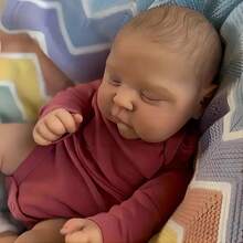 Reborn Puppe Größe 22 Zoll und 55 Zentimeter, realistisch und weich wie ein echtes Neugeborenes - Verschiedenfarbig - Übersicht 4