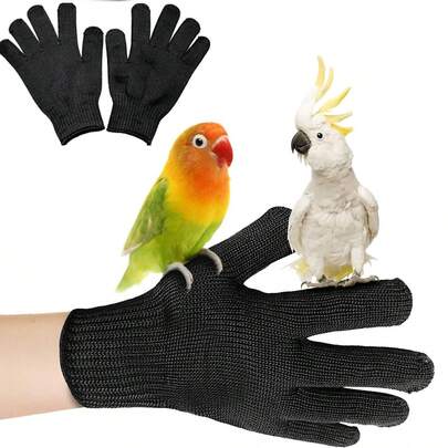 1 Pair Bird Training Anti-Bite Gloves, Small Animal Handling Gloves, Pet Bird, Squirrel, Kitten Anti-Scratch, Anti-Bite Protective Gloves