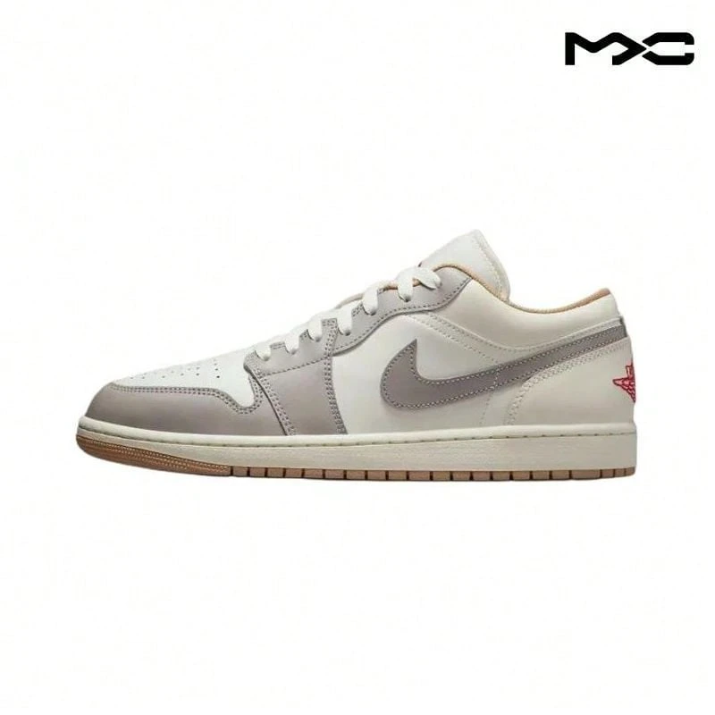 Air Jordan 1 Low 'Sail College Grey' Fire-Red Sneakers Men 553558-169 - Nhiều màu - Xem 1