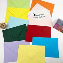 14Colors Small Envelopes, 4.3 X 3.15 Inch Coloured Envelopes Lovely Mini Envelopes For Christmas, Thanksgiving, Wedding, Birthday Party Supplies, Card And Seed Bustine Cartoncini Colorati Buste Lettere Buste Partecipazioni Matrimonio Buste Carta - one-size - View 1