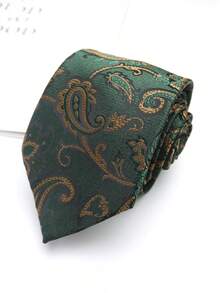 1pc Paisley Pattern Handmade Necktie, Suitable For Business, Casual, Party, Wedding, Gift - Multicolor - View 13