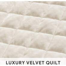 Luxury Velvet Quilt Set Twin Twin XL Size Lightweight Velvet Comforter Set Oversized Bedspread Coverlet Quilted Bedding Set With 1 Matching Pillow Sham For All Season Cream White - KemTrắngĐôiĐôiXL68x92 - Xem 4