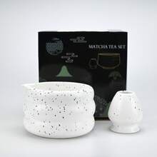 2PCS/Set Japanese Matcha Set Matcha Bowl With Mouth Song Dynasty Tea Tip Tool Matcha Whisker Stand Back To School