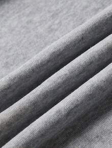 1pc Men's Solid Gray Long Sleeve Hoodie, Suitable For Casual Everyday Wear And Gift For Friends, Autumn/Winter Sweatshirt