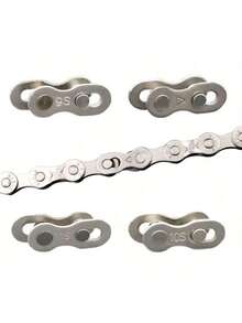 5 pares de conectores de eslabones de cadena de bicicleta, botones mágicos, enlaces maestros rápidos de velocidad para bicicleta de montaña 6/7/8/9/10/11/12 velocidades