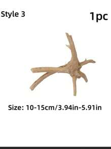 Decoración de arrecife de coral de madera a la deriva natural para acuario, rama para trepar de reptiles, accesorios para hábitat de tortugas, ornamentos de paisaje de madera realista para pecera, decoraciones para contenedores de vidrio, diseño de madera rústica única para decoración de acuario