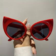 New Retro Classic Cat Eye Frame Ladies Men Old Sense Personality  Fashion Casual Glasses, Suitable For Party Show Daily Wear - Màu tím - Xem 9