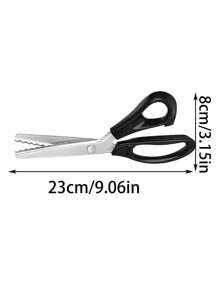 1 件抛光/亮面剪刀、1 件不锈钢蕾丝剪刀、三角形/波浪形/月牙形齿形、DIY 缝纫面料服装手工艺面料蕾丝剪刀、蕾丝剪、图案面料锯齿剪刀、三角齿剪刀、办公工具手工艺面料剪刀