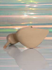 Women's High Heel Sandals, Peep Toe Zebra Striped Yellow Nightclub Party Formal Dress Shoes, Summer Mule Sandals, Pointed Toe Leather Patchwork Stilettos