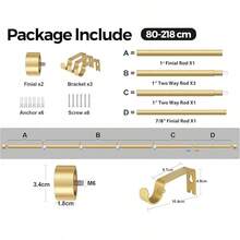 Curtain Window Rods - Gold - View 7