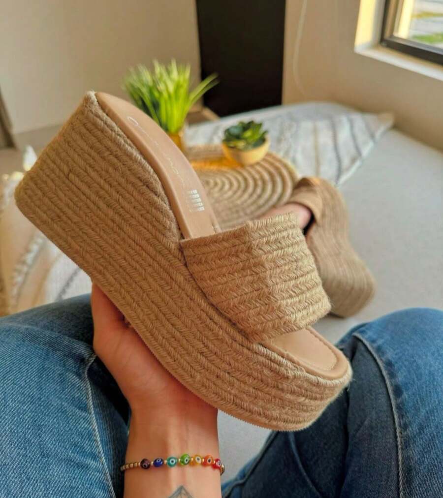 Women Platforms & Wedge Sandals - Beige - View 1
