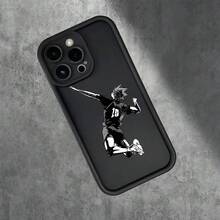 Entrega Local  Caliente No. 10 Anime Chico de Fútbol Patrón Creativo de Dibujos Animados, Nueva Funda de Teléfono con Escalera de Ojos de Cielo, Divertida, Sencilla, de Moda, Personalidad, , Regalo de Vacaciones para Parejas, Funda de Teléfono para iPhone - Blanco antiguo - Ver 4