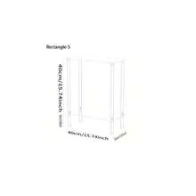 1pc Acrylic Small Side Table, Drink Table, Bedside Table, For Sofa, Living Room, Bedroom, Easy Assembly