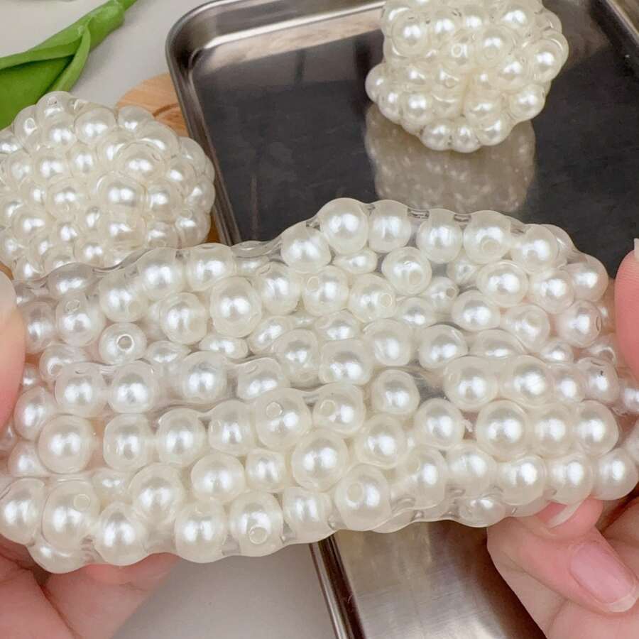 Quả bóng giảm căng thẳng ngọc trai thủ công, lý tưởng cho học sinh và nhân viên văn phòng, món quà hoàn hảo cho Giáng sinh, Lễ Tạ ơn, Sinh nhật và Tốt nghiệp, đồ chơi tuyệt vời cho trẻ em và người lớn, đồ chơi Fidget