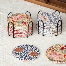 Posavasos, agarradera y mantel individual tejidos de cuerda de algodón estilo nórdico, con aislamiento térmico grueso, tejidos con hilo de algodón redondo