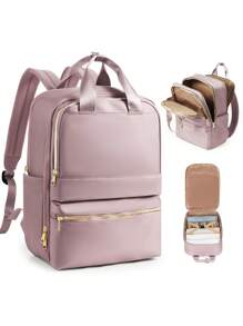 Floless 男士旅行背包，符合航空公司随身物品标准，14/15.6英寸防盗笔记本电脑背包，带耳机孔，防水大学书包。新旧款随机发货。旅行背包，符合航空公司随身物品标准，必备旅行随身行李包，符合航空公司标准，大容量旅行包，笔记本电脑背包。