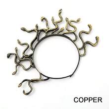Cerchietto per capelli con serpenti Medusa, copricapo da dea greca con un corpo di serpente realistico, design regolabile e comodo, adatto come accessorio per capelli per feste di Ognissanti, ruoli, feste a tema - accessori di abbigliamento da donna, balli in maschera, appassionati di ruoli, oggetti di scena