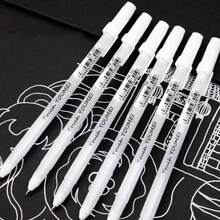 24/12/10 支白色荧光笔凝胶笔，适合艺术家/黑纸的素描标记凝胶笔，绘画设计插画艺术用品 - 白色 - 查看 6