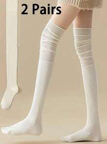 1/3 双女士卷边及膝袜，时尚又显腿长的袜子单品，JK 少女风，适合一年四季日常穿着，Y2k - 彩色 - 查看 17