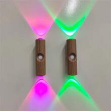 Intelligent Motion Sensor Light, Dual-Head Cat Eye Sensor Lamp, Auto Lighting, Rechargeable 3-Color/Rechargeable RGB Options, USB Powered, Night Light, Suitable For Bedroom, Bathroom, Elderly Room, Children's Room