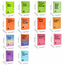 Jogos de Natal Cartas Contra: Pacote de Nostalgia dos Anos 90, Pacote de Orgulho, Pacote Universitário, Pacote de Catástrofe Climática, Pacote do Pai, Pacote de Cartões de Imagem 1,2,3, Pacote de Ficção Científica, Pacote de Guerras Culturais, Pacote da World Wide Web, Pacote Geek, Pacote Assustador, Pacote de Fantasia • Mini Expansão Jogos de Festa de Natal Criativa Cartas