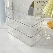 1 pieza Caja de almacenamiento de plástico transparente para ropa interior, calcetines, sujetadores, corbatas y bufandas - Compartimentos de cajón transparentes para organizar el armario, perfecta para guardar ordenadamente calcetines, cinturones y talla grande, organización y almacenamiento del armario