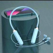 Magnetic Neckband Bluetooth Earphones, Wireless Earbuds With LED Display, Noise Cancelling, Microphone - Multicolor - View 11