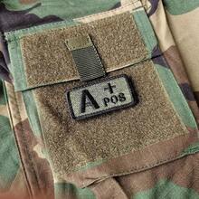 VINCAN 1pc Green Tactical Blood Type Patch - Positive & Negative Embroidered Military Emblem, Suitable For Gear And Apparel, Travel Essentials, Camping, Outdoor Decor - Multicolor - View 6