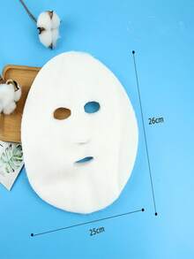 1 pieza Máscara facial suave de gasa - Alta absorción, herramienta de belleza DIY no irritante, adecuada para uso en salón y hogar, esencial para la belleza de las mujeres