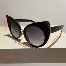 New Retro Classic Cat Eye Frame Ladies Men Old Sense Personality  Fashion Casual Glasses, Suitable For Party Show Daily Wear - Màu tím - Xem 5