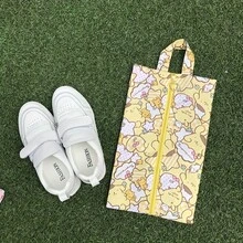 Sanrio 1 Stück tragbare Aufbewahrungstasche von Sanrio, Reißverschluss-Verschluss, multifunktionale Schuhbeutel, süßes Cartoon-Muster-Design, faltbare Reisetasche