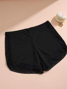 3 Peças Calcinhas Casuais Femininas, Calcinhas Hipster com Recorte de Renda, Tecido Confortável e Respirável para Uso Diário