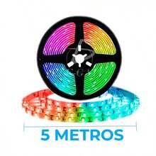 Modelo LED.44.5 Tiras de luces LED RGB 5050 de 5 - Blanco - Ver 2