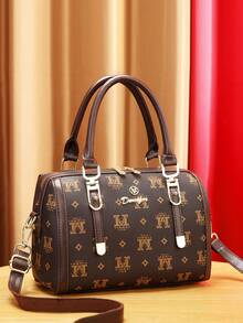 Túi xách thời trang nữ - Túi tote đa năng kiểu dáng thường ngày có ví, chất liệu giả da, khóa kéo, họa tiết in, dây rút - Phong cách nữ tính - Thích hợp sử dụng hàng ngày, đi mua sắm, hẹn hò - Món quà hoàn hảo dành cho phái đẹp - Nhiều màu - Xem 6