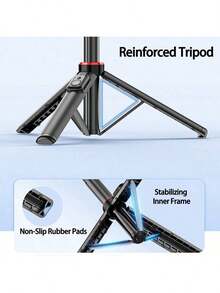 Lenovo H1V 1.3米鋁合金三腳架 專業級會議防手震支架 多設備相容 穩定支撐靈活調節 - 黑色 - 查看 4