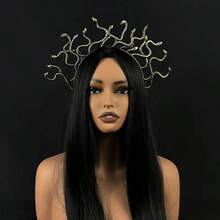 Cerchietto per capelli con serpenti Medusa, copricapo da dea greca con un corpo di serpente realistico, design regolabile e comodo, adatto come accessorio per capelli per feste di Ognissanti, ruoli, feste a tema - accessori di abbigliamento da donna, balli in maschera, appassionati di ruoli, oggetti di scena