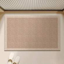 1pc Minimalist Design Bath Mat, Silica Gel Non-Slip Bottom Floor Mat, Bathroom Mat, Easy To Clean, Kitchen Carpet, Doormat, Machine Washable Durable, Bathroom Rug, Doormat, Small Rug, Carpet, Mat, Home Decor, Outdoor Mat, Area Rug, Bedroom Rug, Washable Carpet