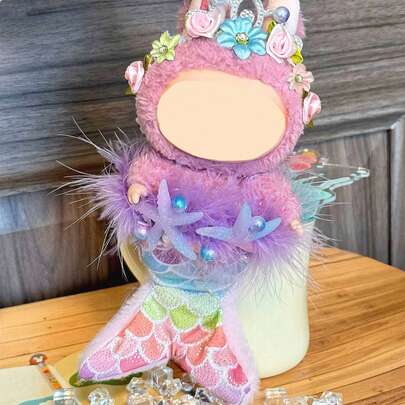 [Clothes Only] 17cm LABUBU Mermaid Outfit Suitable For LABUBU Figurine Hanging Decor, Sitting Party Outfit, Doll Dress, Clothing For LABUBU