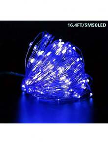 1PC LED Battery Box Copper Light String, Battery Powered, Suitable For Parties, Birthdays, Valentine's Day, Weddings, Anniversaries, Halloween, Christmas, Easter Decorative Atmosphere LED Light String Christmas Decoration XMAS Decor Christmas Tree Gift Decor Thanksgiving Wedding Home Decor Home Decor Fall Decor Autumn Decor Birthday Decorations For Gifts Party Supplies Indoor Outdoor Garden Holiday Festival Decor Halloween Decor Wall Decor Halloween Ornaments