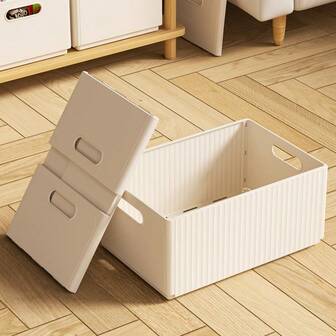 2pcs Foldable PP Cabinet Storage Box, Multi Functional Drawer Style Storage Box, Cosmetics Storage Box, Wardrobe Storage Box, Sock Storage Box, Underwear Storage Box, Room And Bedroom Storage Box, Foldable Storage To Save Space, Suitable For Bedroom, Cabinet, Kitchen, Bathroom, Dormitory, Desktop, Makeup Desk, Desk, Simple Solid Color, Material