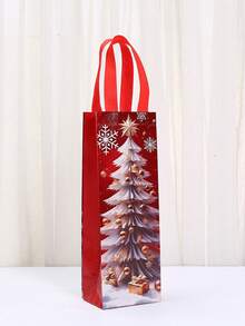 Christmas Cartoon Printed Non-Woven Fabric Bag - Festival Wine And Red Wine Packaging Bag - Party Creative Gift Bag - Gift For Relatives And Friends On Halloween And New Year's Day - Multicolor - View 7