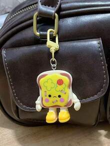 Cute Cartoon Realistic Toast Bread Slice Bag Charm Bag Accessory Winter Fall Y2K