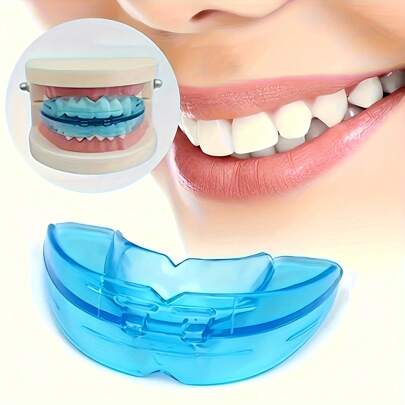 Protetor dentário de silicone para adultos, lavável e reutilizável, adequado para homens e mulheres, protetor dental confortável para esportes