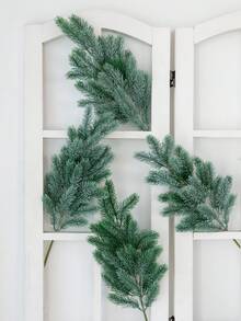 1 pièce/25 pièces 28 têtes 63 cm Branches artificielles de pin à aiguilles vertes. Accessoires d'aiguilles de pin artificiels pour plantes suspendues à l'extérieur. Plante factice pour décoration de Noël intérieure et extérieure, décoration de pièce, mariage, vase, salle à manger, chambre à coucher