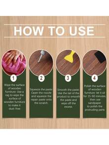 12-Color Wood Furniture Repair Kit, Furniture Beauty Care Materials, Fading Repair Kit, Add Color To Your Furniture - A Pack Of 12 Random Colors Of Paint Touch-up Cream - View 6