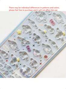 Sanrio Sanrio 1/5pcs Cute Japanese-Style Sanrio Fun Stickers - Cinnamoroll, My Melody Cartoon 3D Relief Stickers For Mobile Phones, 3D Decorative Stickers,Sticker Party Christmas Birthday Decoration Gift Western Stickers, Scrapbook High Quality Stickers, Graffiti Stickers, Diary, Laptop, Bumper, Skateboard, Water Bottle, Computer, Cartoon, Safety Helmet, Car Stickers, Stickers Can Bring A Lot Of Fun To Your Life, Making It The Perfect Gift For Adults