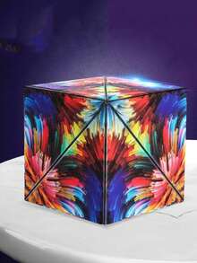 6 seturi de jucării educaționale tridimensionale cu geometrie magnetică, decompresie infinită, pentru băieți și fete, antrenament, dezvoltare a inteligenței copiilor, potrivite pentru a oferi cadouri de ziua de naștere copiilor